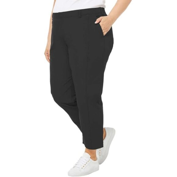 Kirkland Women's 14 Ankle Travel Pants 4-Way Stretch Lightweight Elastic Waist - Picture 6 of 6